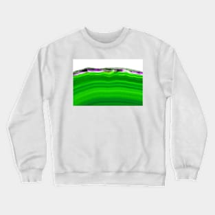 Green agate slice mineral Crewneck Sweatshirt